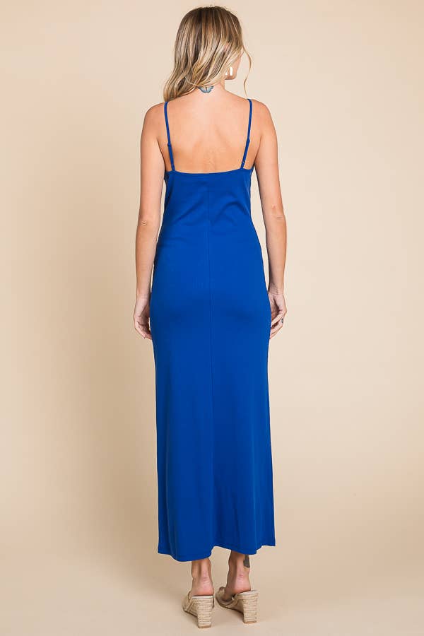 Culture Code – wholesale Dress – Women's – CRD1615 - SOLID SPAGHETTI STRAP MAXI SLIP DRESS24