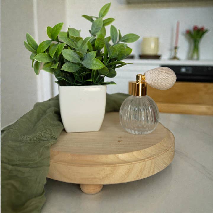 Gia Roma - Wholesale Decoratief dienblad - Ronde houten standaard en sierbord voor tafeldecoratie34