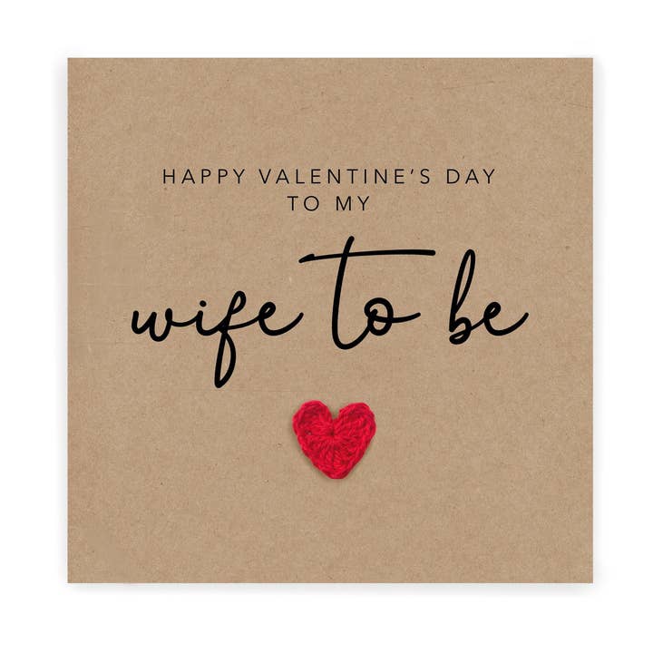 Tarjeta de San Valentín para futura esposa, futura esposa en el Día de San Valentín para venta al por mayor de Fifi's Handcrafted