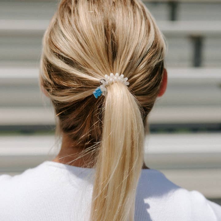 TELETIES - Wholesale Hair Tie - Spiral Hair Coils | Small | Go Big Blue! Hair Ties3