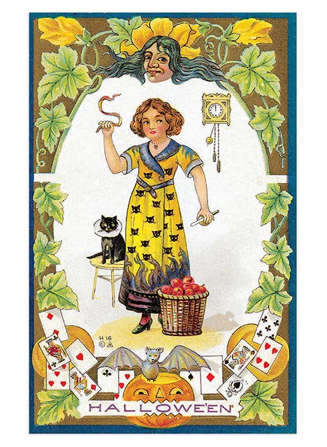 Laughing Elephant - Wholesale Postcard Set - Halloween Postcard Box - 36 Unique Vintage Postcards6