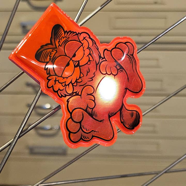 The Rubbish Rubbish - Wholesale Lapel Pin/Button - RR #174 Phil Guy Flashin Furball Safety Reflector Light