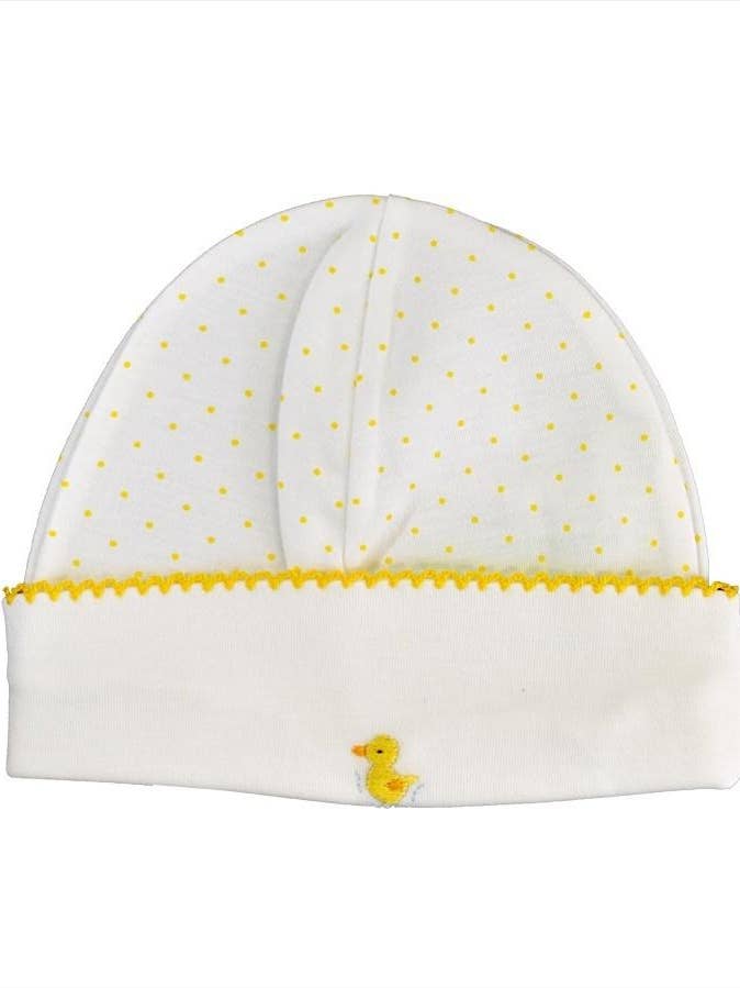 Duckies Pima Cotton Baby Hat for wholesale by Baby Threads