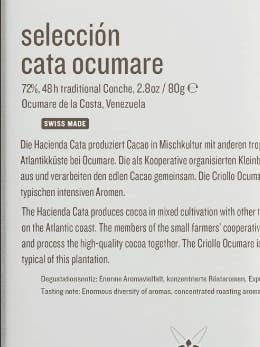 Idilio Origins Sélection Cata Ocumare 72% Chocolat Noir pour la vente par Cocoa Store