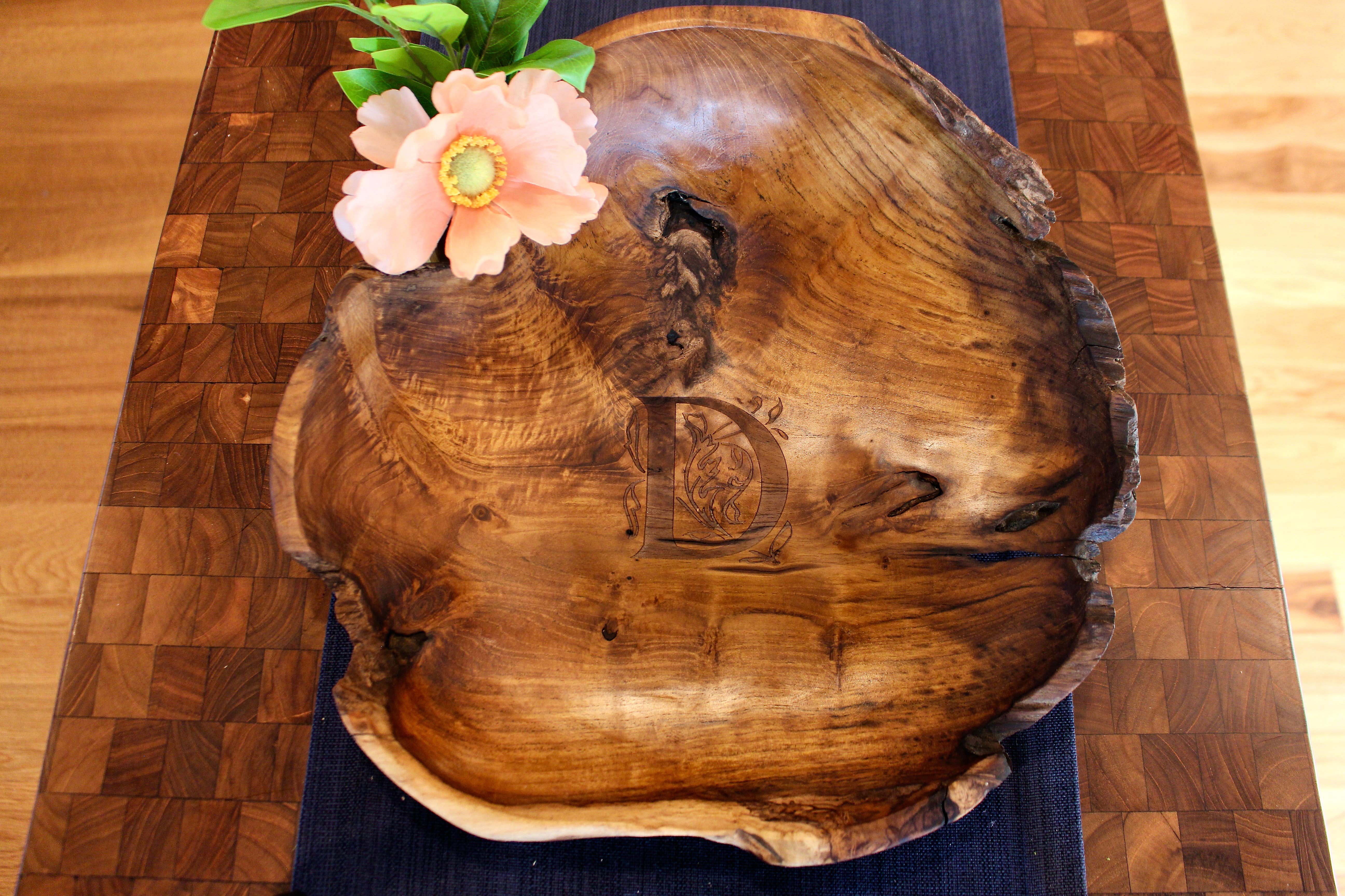 Tuckahoe Hardwoods - Wholesale Bowl - Large Live Edge Salvaged Teak Bowl - Hand Carved Wood Bowl7