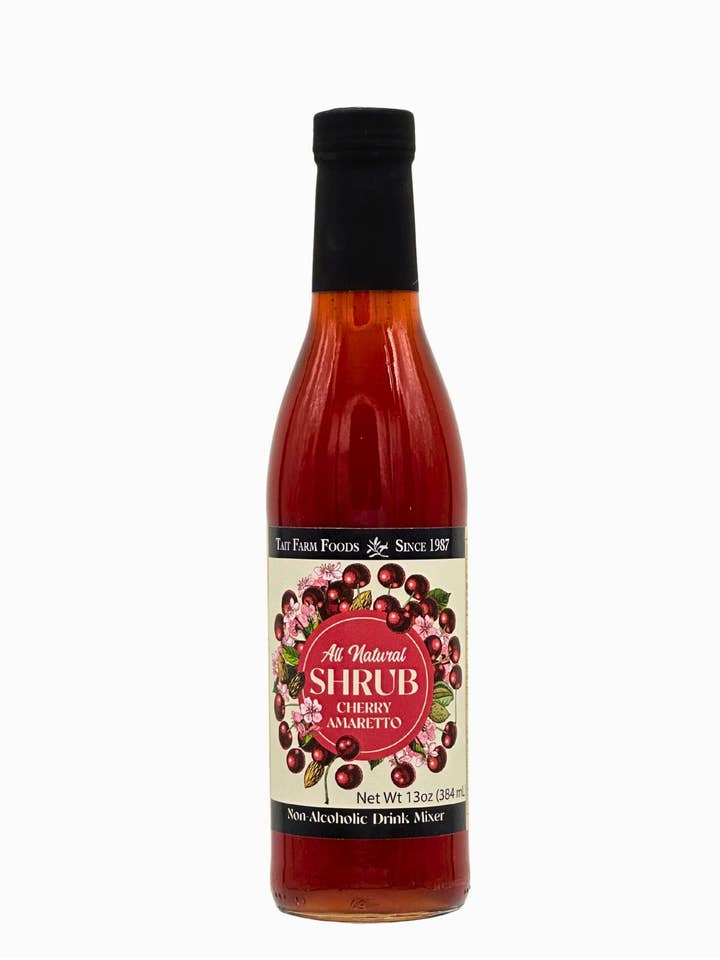 Cherry Amaretto Shrub for wholesale by Tait Farm Foods