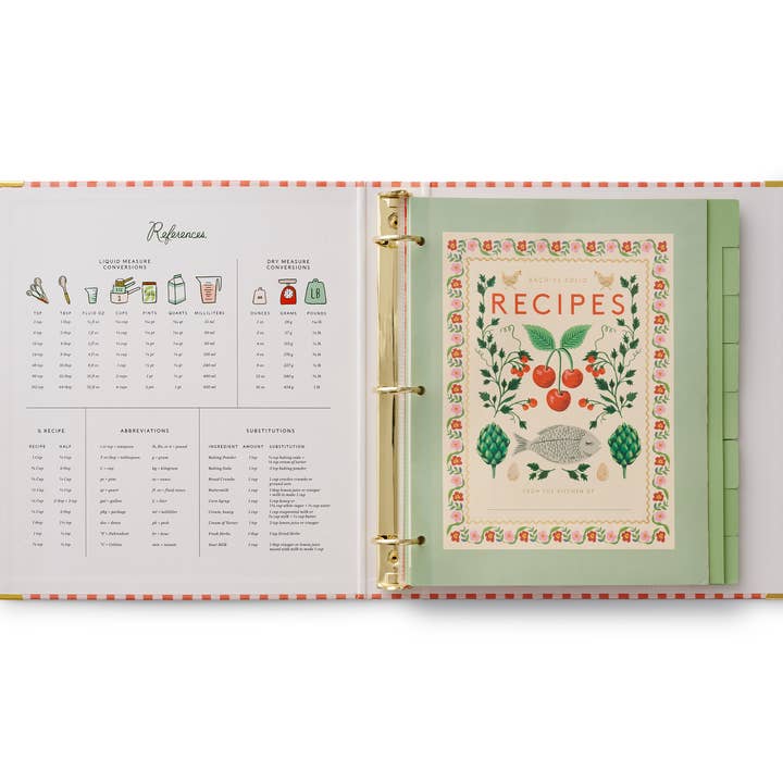 Rifle Paper Co. - Wholesale Binder - Cherry Farm Recipe Binder1