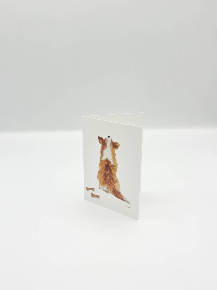 "Corgi" pack of 20 enclosure cards & envelopes dog for wholesale by Melissa Hyatt