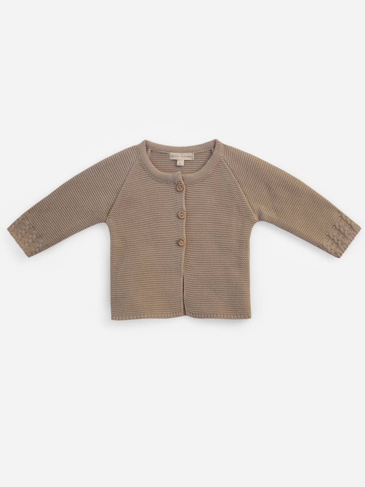 Braided Original Cardigan ~ Oat for wholesale by Grey Elephant