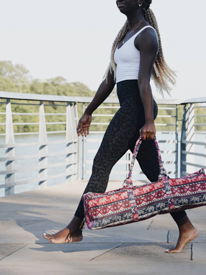 Patterned Yoga Mat Duffel Bag and other Purchase Wholesale bonfolk. Free Returns & Net 60 Terms on Faire trending on Faire.