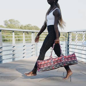 Buy Yoga Mat Bag, Hemp Yoga Mat Holder, Gift for Fitness Lover, Fair Trade,  Eco-friendly Bag, Boho Yoga Mat Holder, Gift for Woman Her Online in India  