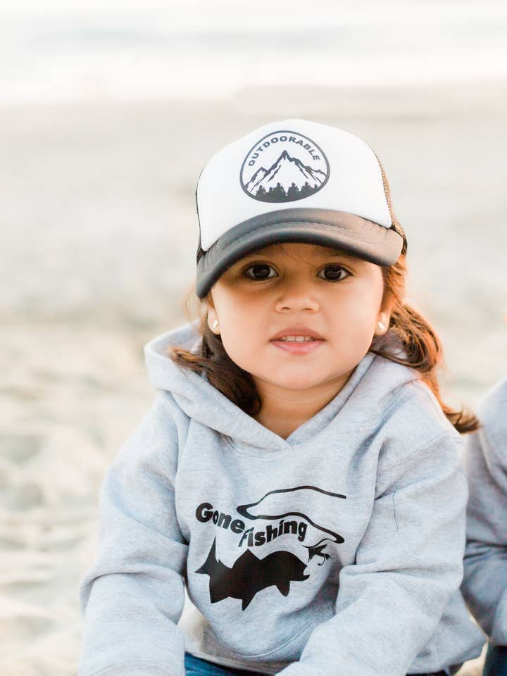 Outdoorable Apparel - Vente Sweat à capuche – enfant - Sweat à capuche gris lourd6