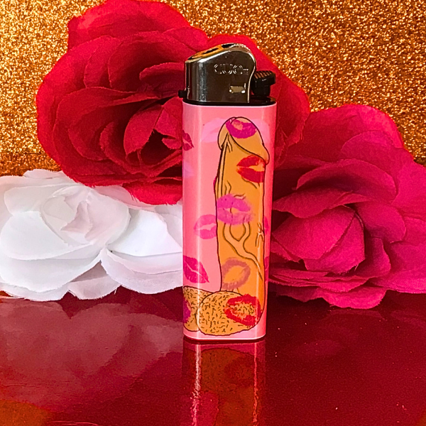 Vivrant Vixen - Wholesale Lighter - Kiss my Dick Handmade Art Lighter 1