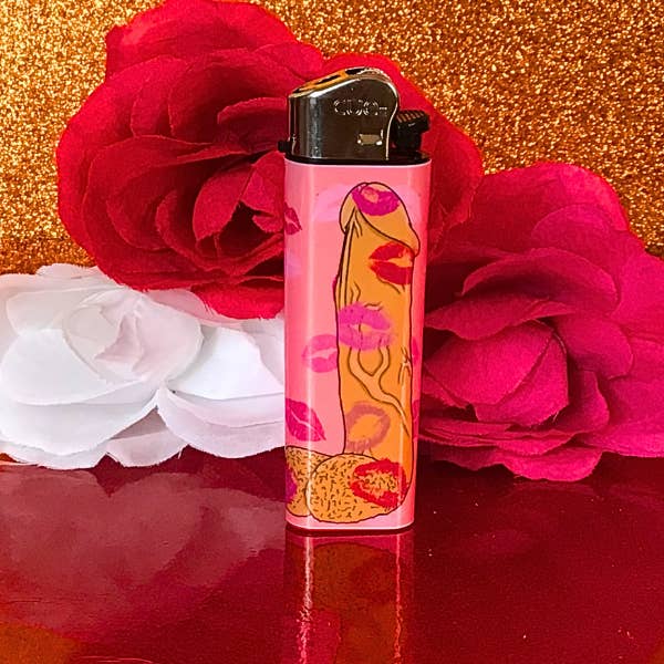 Vivrant Vixen - Wholesale Lighter - Kiss my Dick Handmade Art Lighter 1