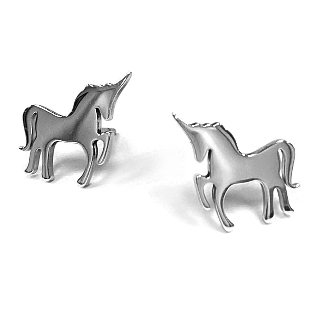 Boogie Toes – wholesale Stud/post earrings – Unicorn - Everyday Earrings (Rose or White)3