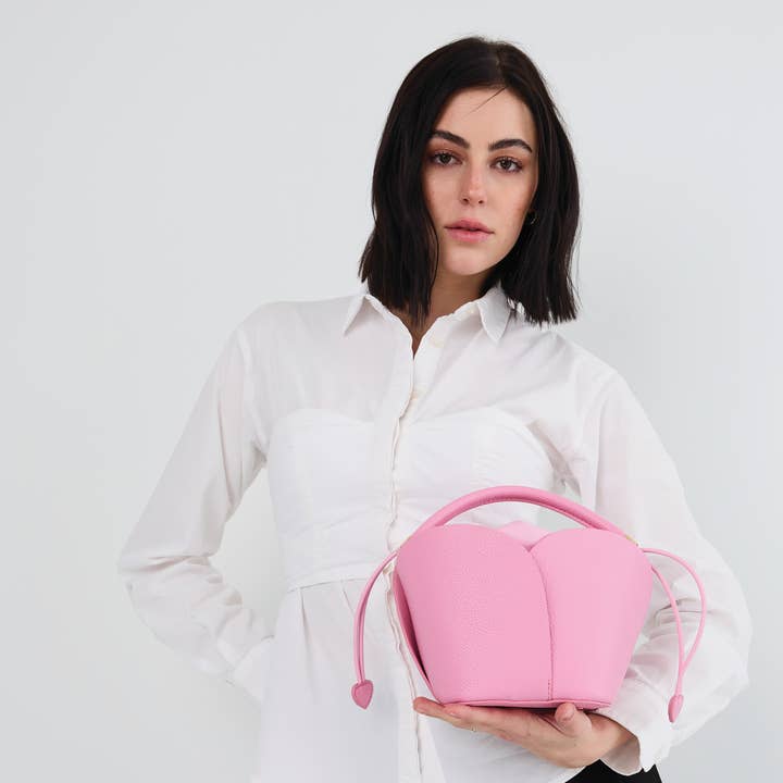 Jen & Co. - Wholesale Crossbody Bag - Women's - JN2650 Paris Petal Bucket Bag w/ Top Handle