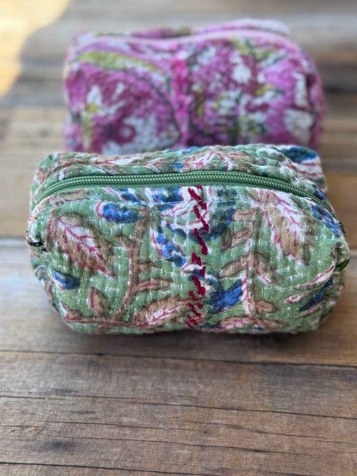 Cotton Zip Pouches for wholesale by Belle's Nest