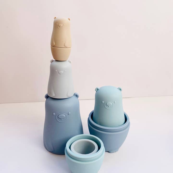 Montessori toy Russian dolls silicone for wholesale by Les Petits Citrons