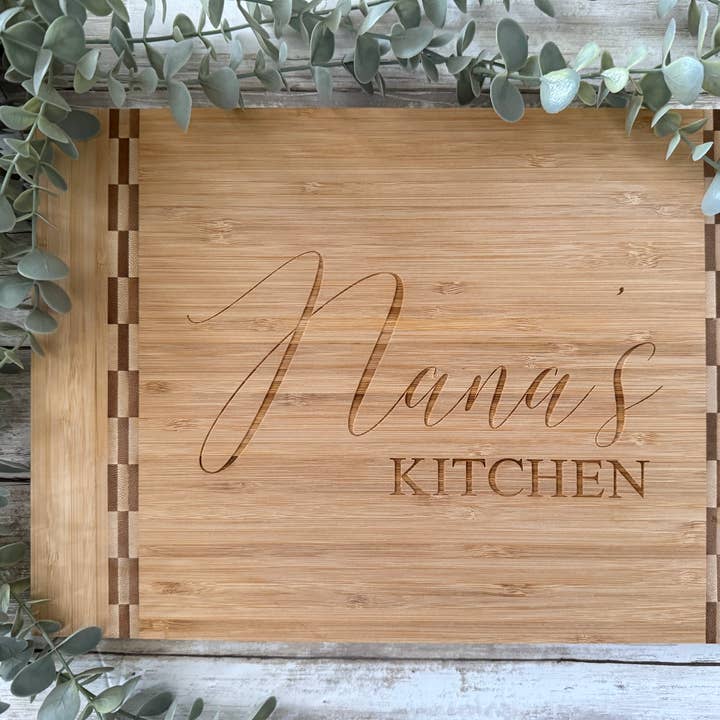 Bloc de boucher en bambou La cuisine de Nana pour la vente par Michigan Proud Gifts