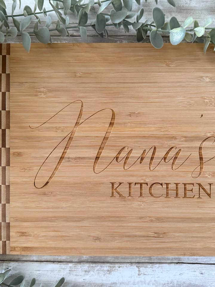 Bloc de boucher en bambou La cuisine de Nana pour la vente par Michigan Proud Gifts