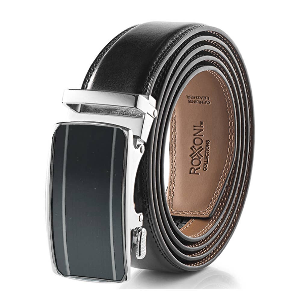 Roxoni - Wholesale Belt - Men's - Men’s Genuine Leather Ratchet Belt with Automatic Buckle14