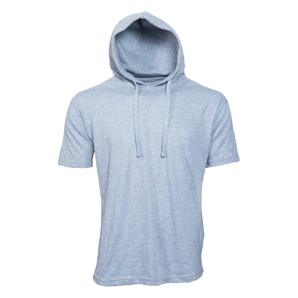 Generation XYZ - Wholesale Hoodie - Men's - Lightweight Short Sleeves Hoodie [HF-1201-Solid]7