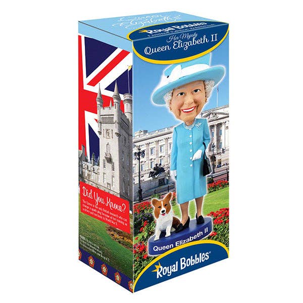 Royal Bobbles - Wholesale Decorative Figurine - Royal Bobbles Queen Elizabeth II Collectible Bobblehead