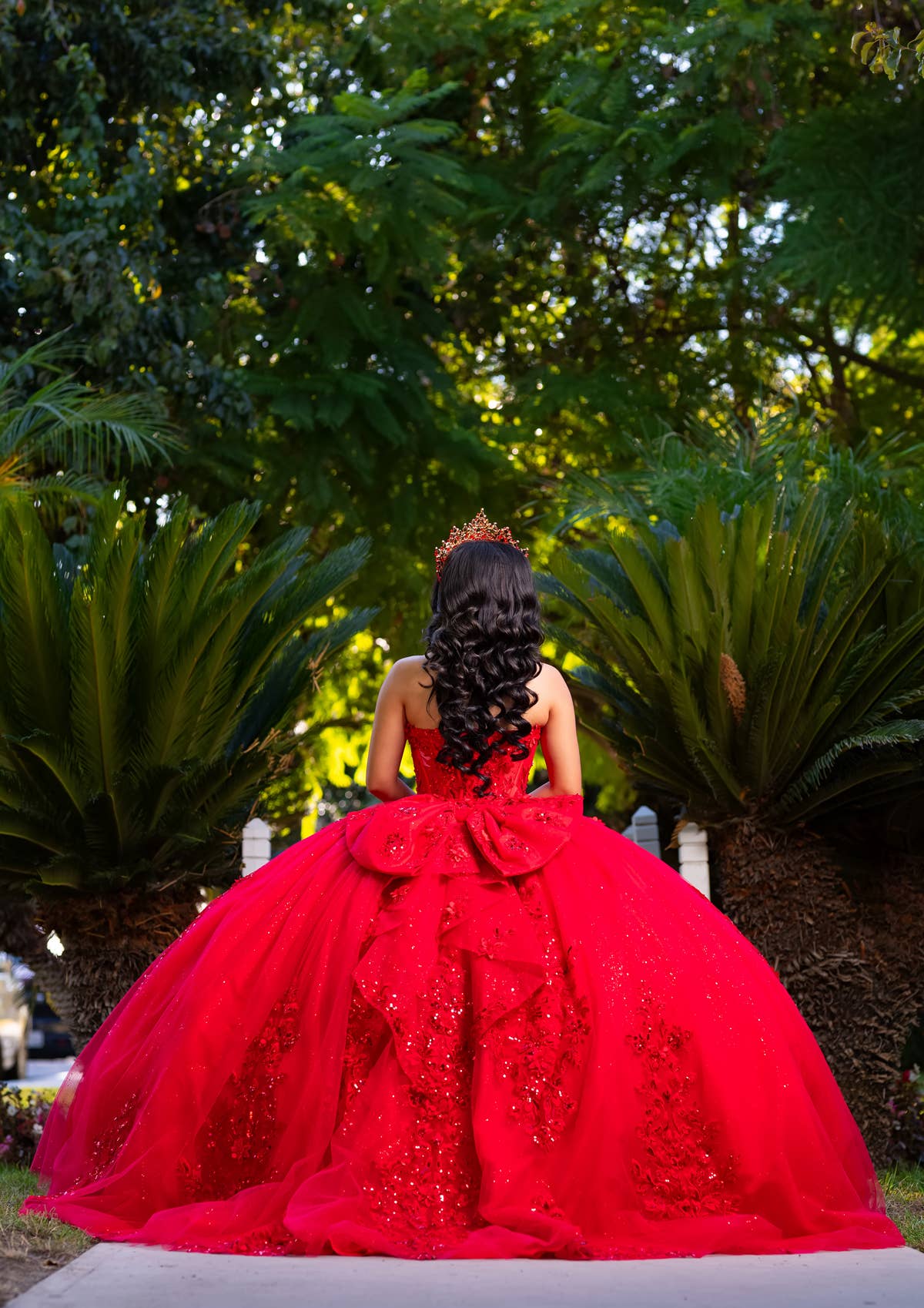 Red Sweetheart neckline quinceanera dress CHF3129 for wholesale on Faire5