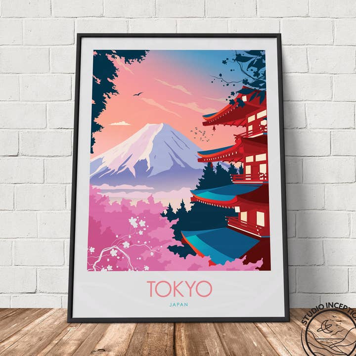 Estampado minimalista de Tokio para venta al por mayor de Studio Inception