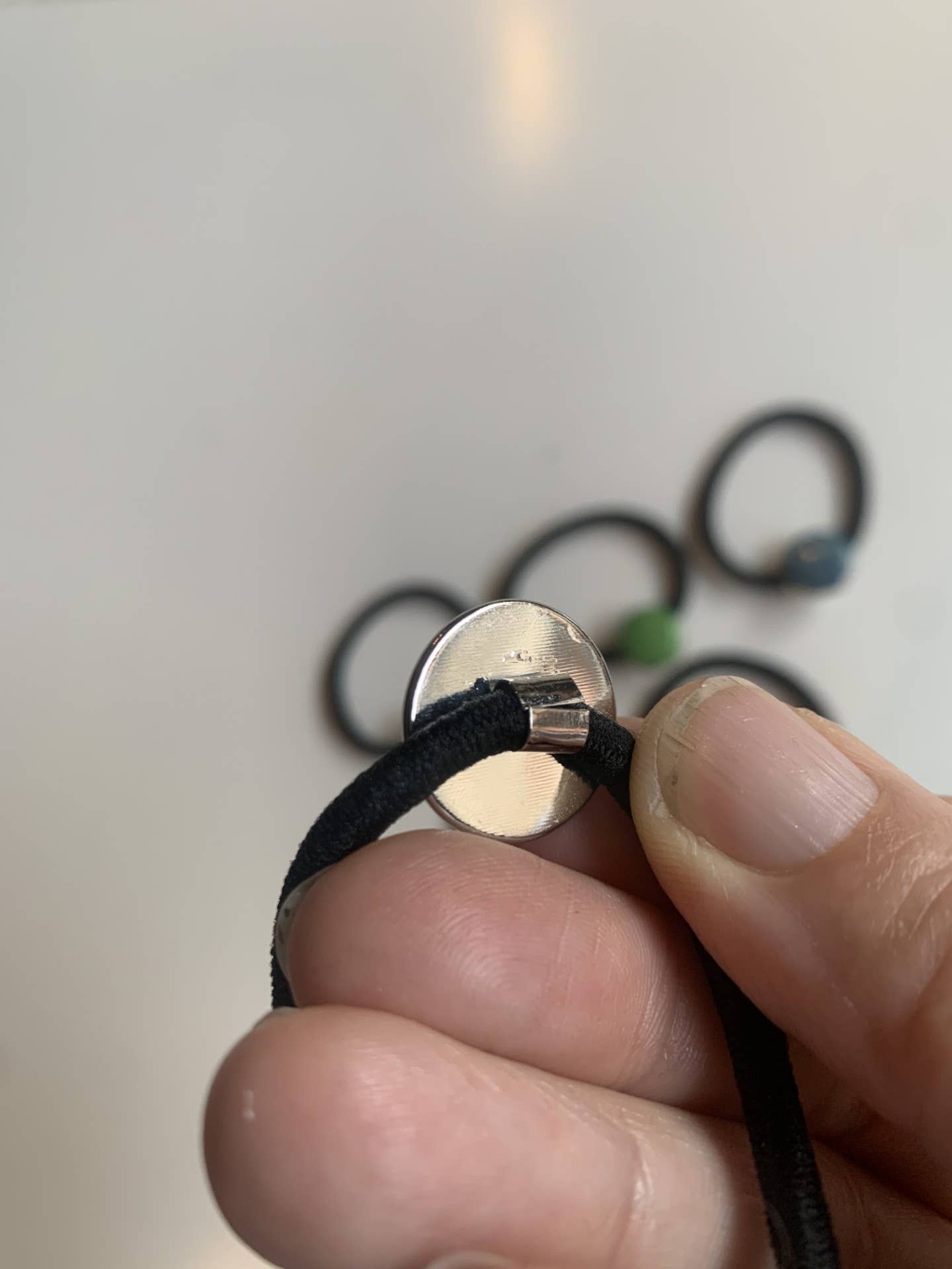 Veronica Riley Martens – wholesale Hair tie – Elastic Hair Tie with Tagua Bead Accent, Doubles as Bracelet3