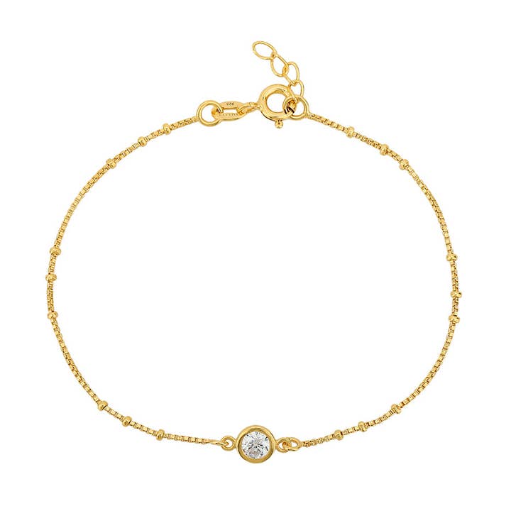 Classic Golden Touch 24K Gold Plated Silver Bracelet for wholesale by Amaaya Jewelry