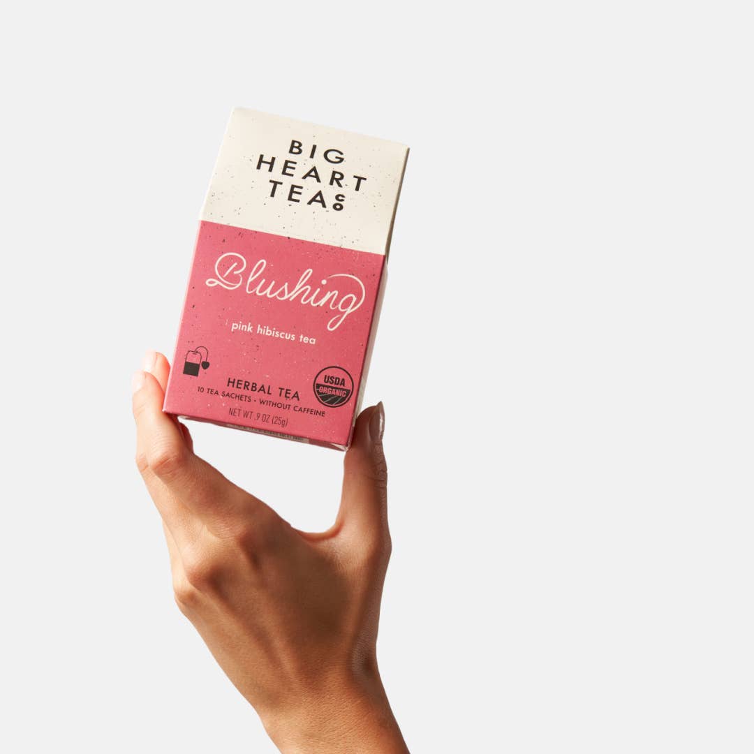 Big Heart Tea Co. - Venta al por mayor Bolsitas de té - Bolsitas de té Blushing de 10 quilates