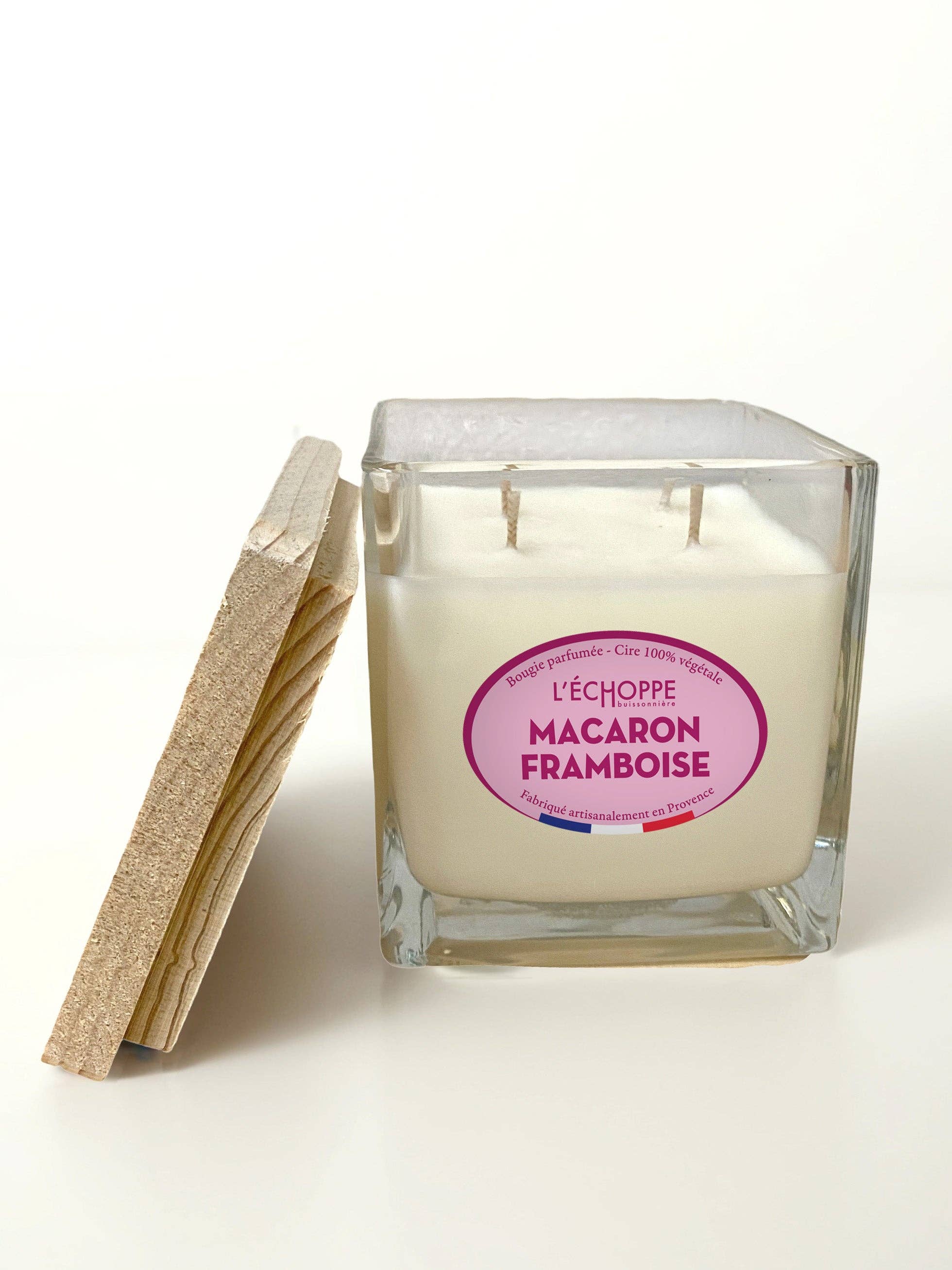 L'Échoppe Buissonnière - Wholesale Jar/Filled Candle - Raspberry Macaron - Scented Candle 400g2