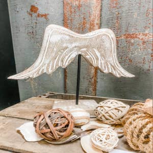 Wooden Angel Wings Small Crafts Doll Parts 2 Pcs, Sewing Diy Costume 