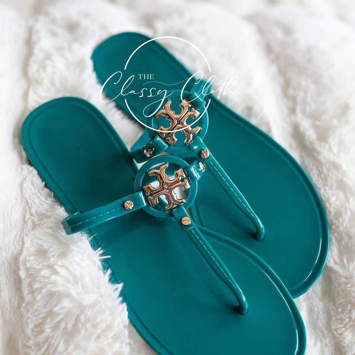 The Classy Cloth WS - Wholesale Sandals – Women's - Sicily Sandal - Teal RTS2
