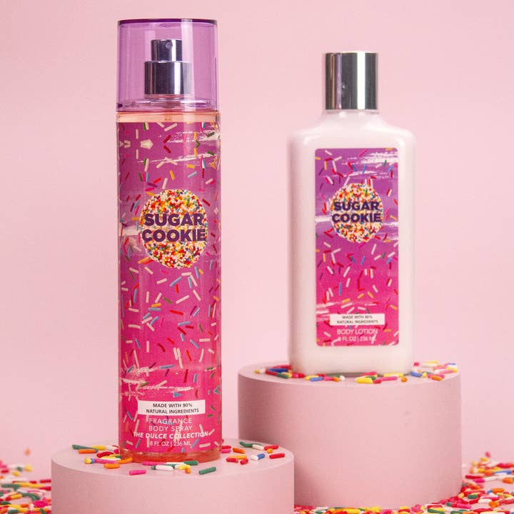 Sugar Cookie 2-Piece Body Mist and Body Lotion Set for wholesale by So French Perfumes
