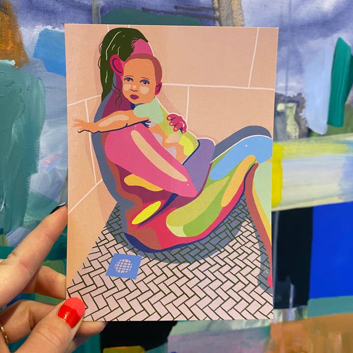 June Jewell Designs - Wholesale Art Print - 5”x7” Shower Moment Art Print2