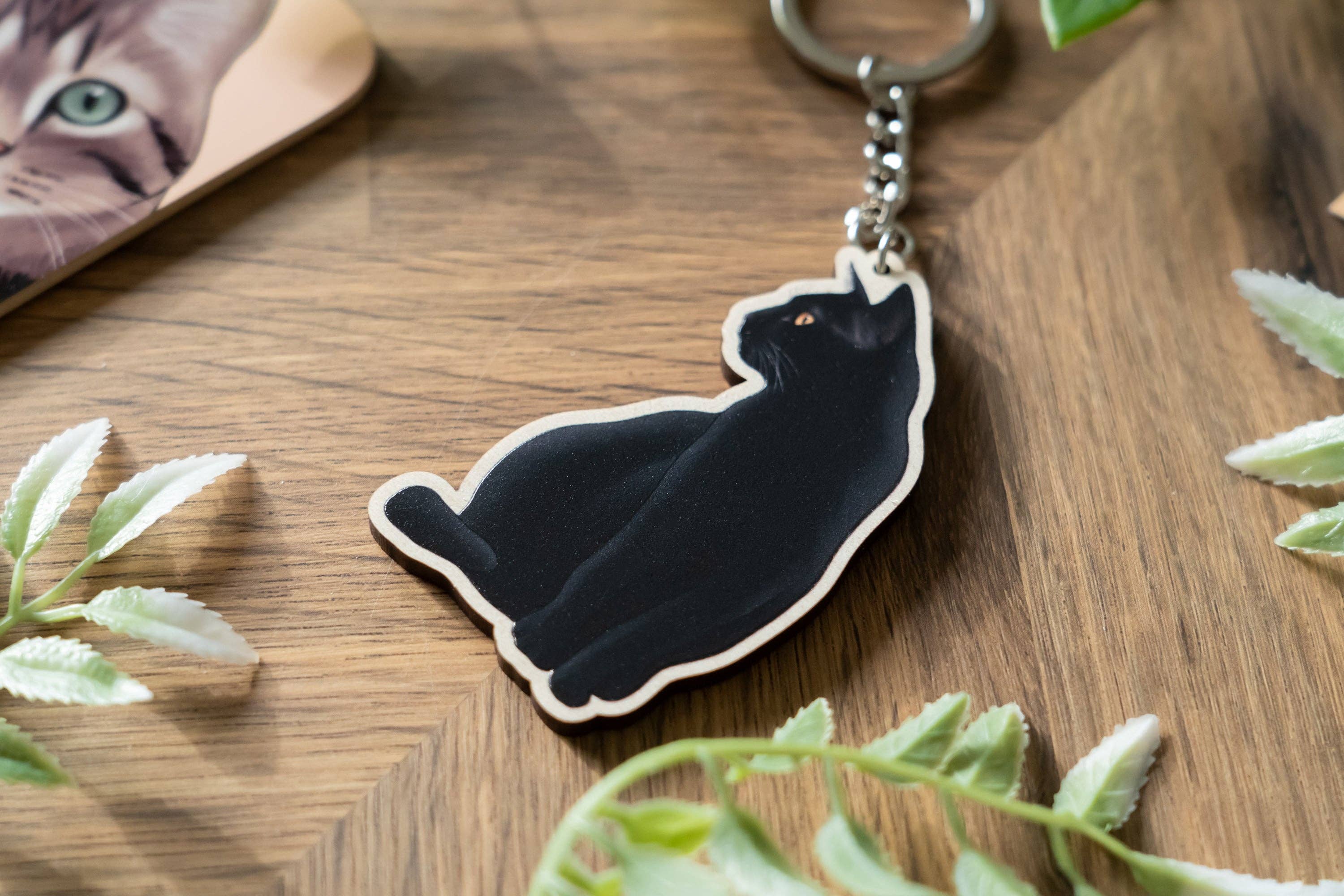 Hayley Jade Design Studio - Wholesale Keychain - Women's - Black Cat Keychain4