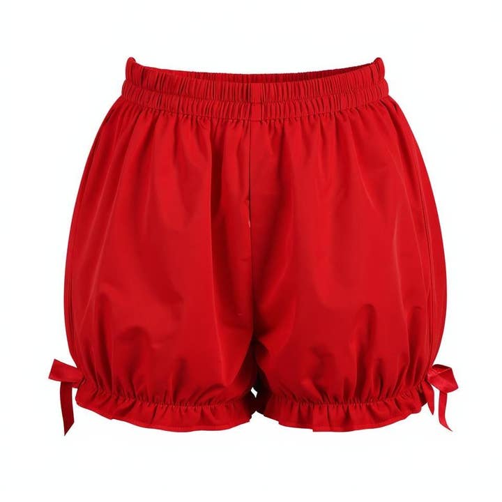Red Crepe Bloomers for wholesale by Daisy Corsets