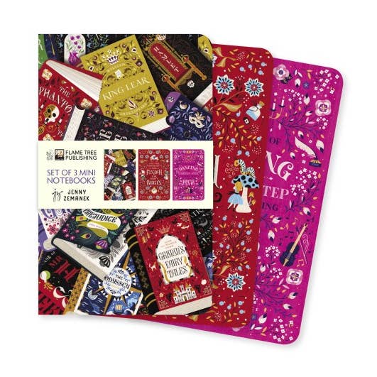 Texas Bookman - Wholesale Notebook - Book Lovers by Jenny Zemanek Set of 3 Mini Notebooks0