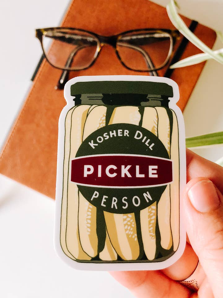 Pickle Person Sticker for wholesale by Dawning Designs