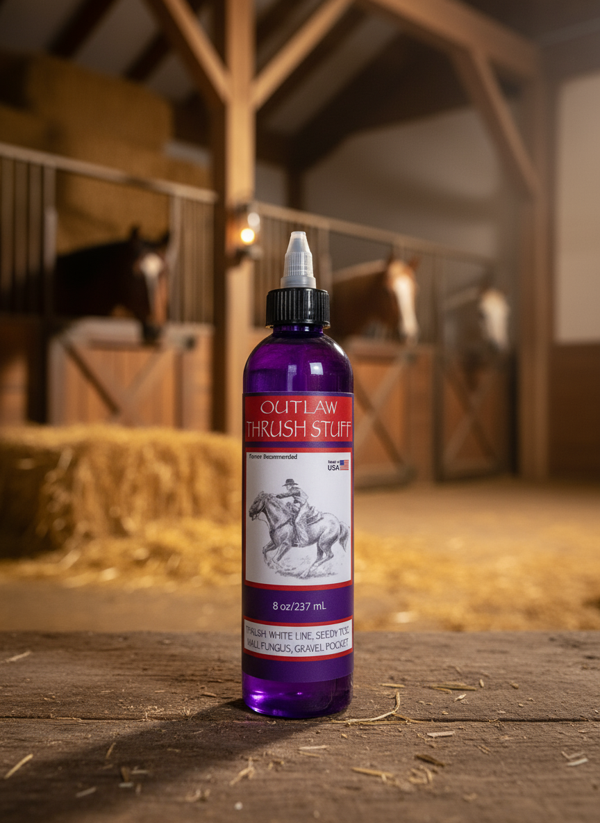 Outlaw Thrush Stuff – wholesale Horse conditioner/grooming aid – Thrush Treatment for Horses – Outlaw Thrush Stuff (8 oz)12
