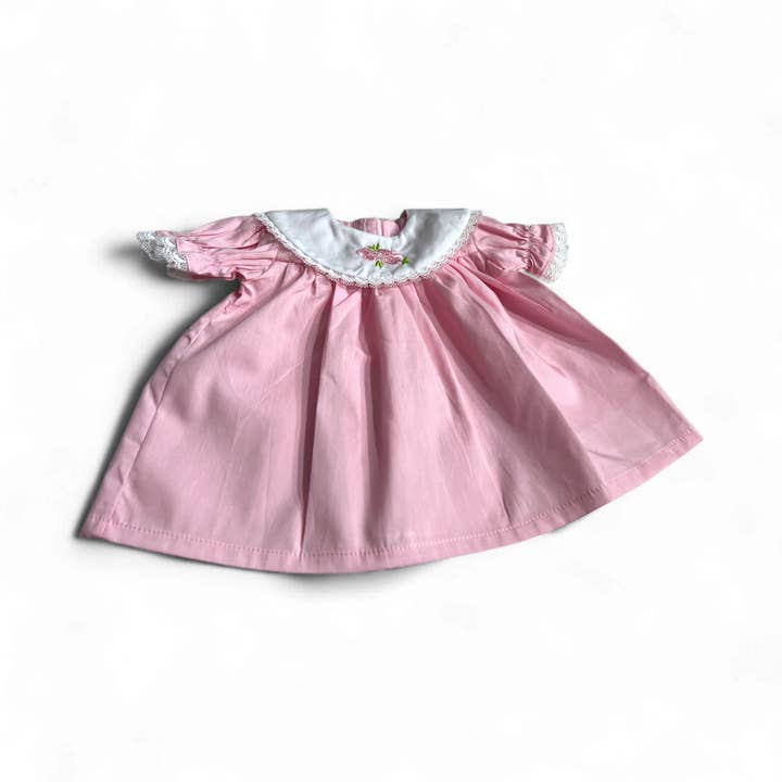 Ann Lauren Handmade Baby Doll Clothes Pink Dress Size 13 for wholesale by Kennedy and Friends/ Ann Lauren Dolls/ MBD