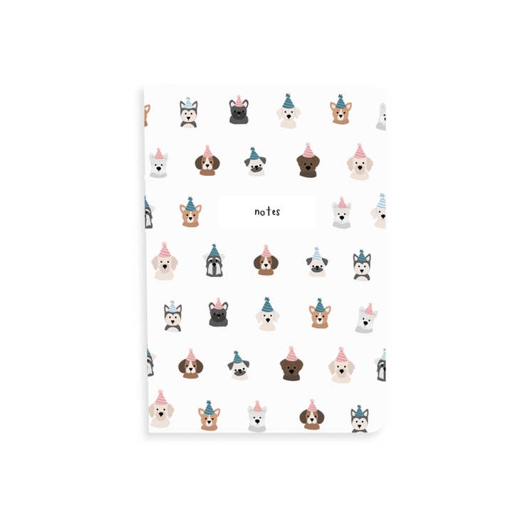 A Jar Of Pickles - Wholesale Notebook - Dog Party Pocket Grid Notebook