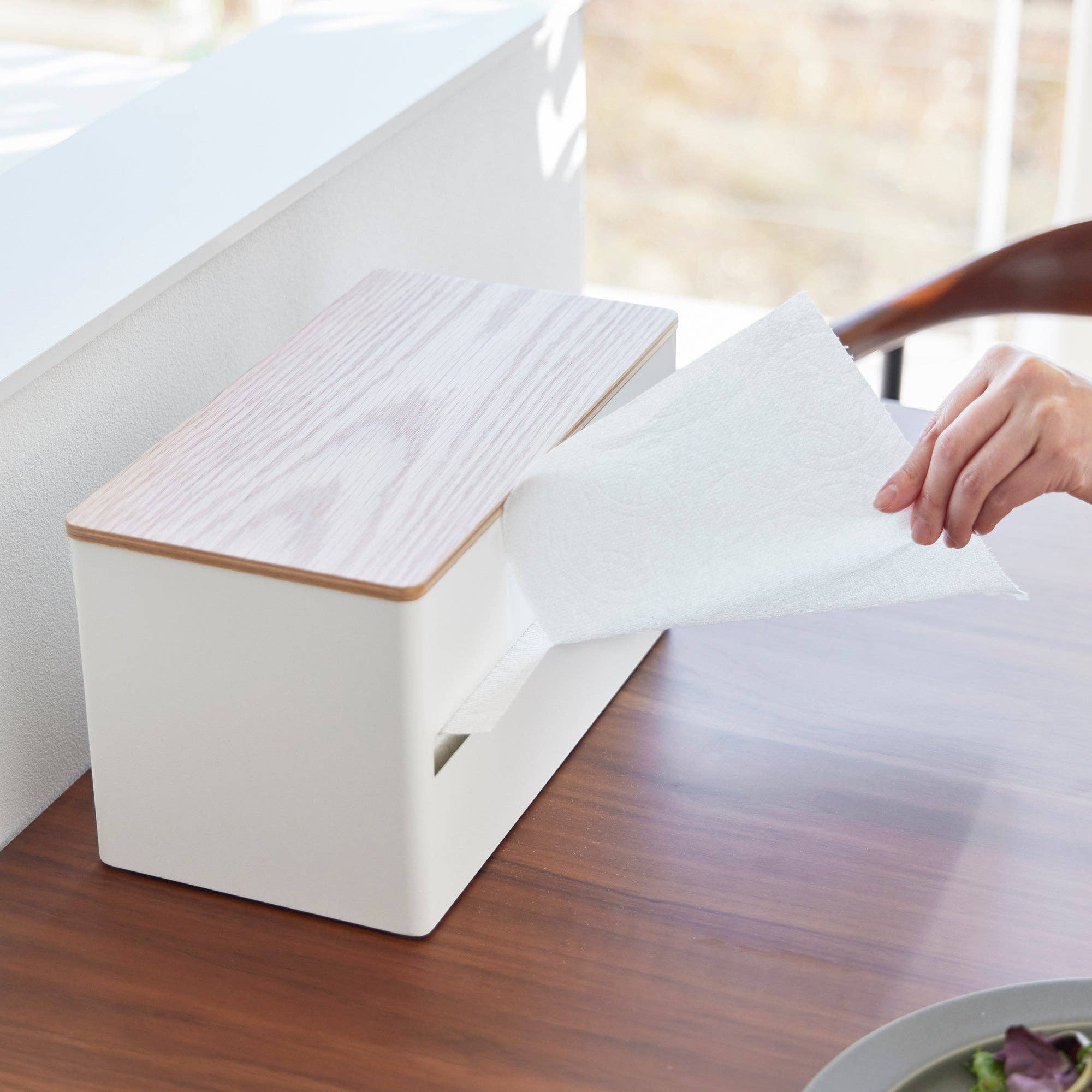 Yamazaki Home - Wholesale Paper Towel Holder - Paper Towel Dispenser - Steel + Wood6