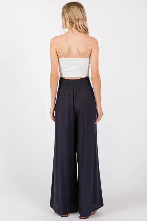 Final Touch – wholesale Pants – Women's – Heavy Gauze Wide Leg Pants - NP70263D-HV3