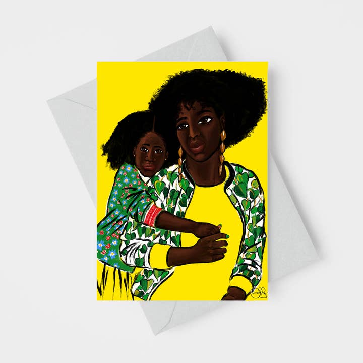 Carte de vœux artistique noire bioluminescente Black III 4,25 x 5,5 pouces pour la vente par Holland House Press