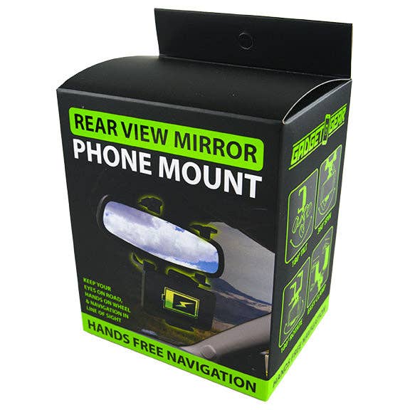 Novelty Closeout - Wholesale Phone/Tablet Stand - Gadget Gear Rearview Mirror Adjustable Phone Mount- 4/Pack