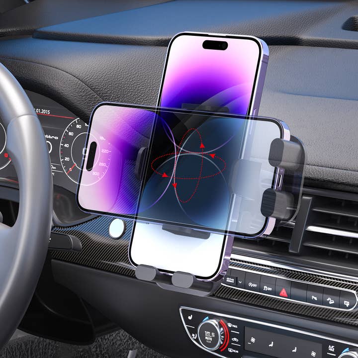 LAX Gadgets – wholesale Car Decorative Charm - Unisex – LAX Gravity Clear Cradle Car Vent Mount with Retail Pack6