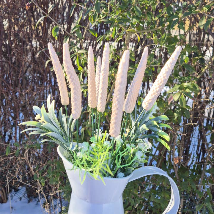 Keramische Bloem Wit Lavendel 2, Plantensteun voor wholesale door Pannonhem AB.